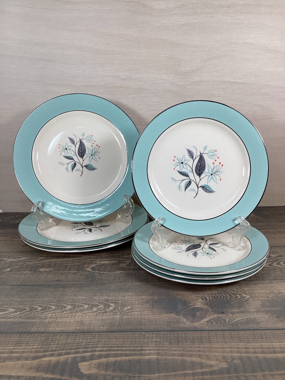 7 Homer Laughlin Cavalier Eggshell Dianne 4 Bread & Butter & 3 Dessert Plates